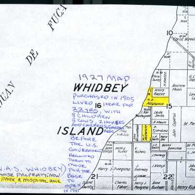 1927 Map Abrahamse land claim