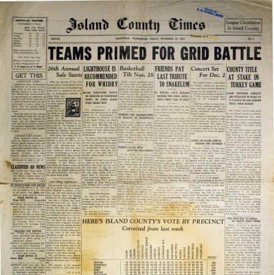 Island County Times - Nov. 25, 1932.