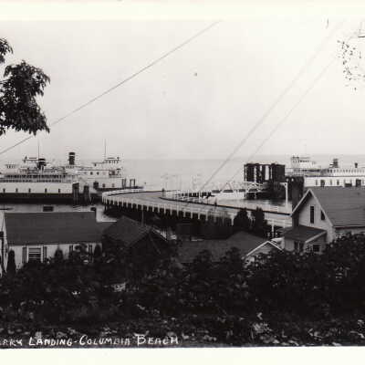 Ferry Landing, Columbia Beach: Origsize: 3.5x5.5; Origformat: Print-Photographic
