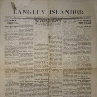 Langely Islander Feb. 21, 1913.
