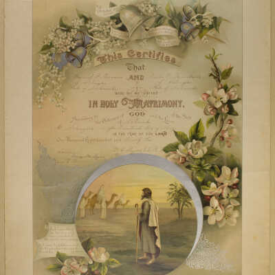 Certificate, Marriage