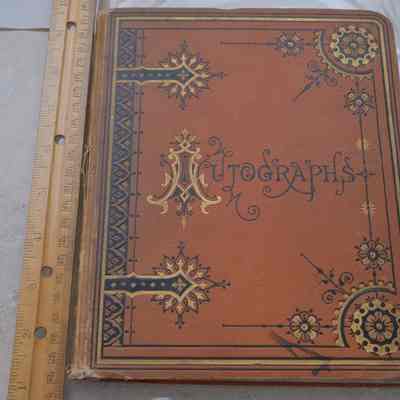 Autograph Book, 1876-1889