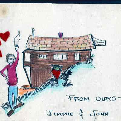 001 - Interior of Valentine Card