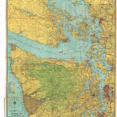 Metsker Map of Puget Sound