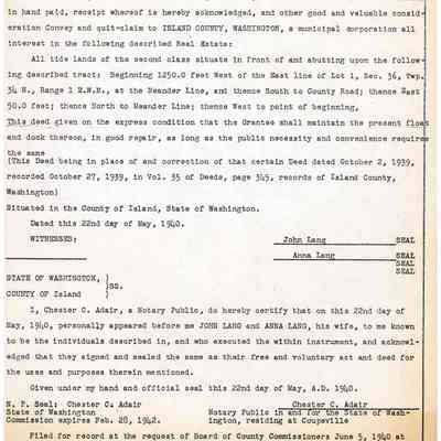 Quit-Claim Deed - Lang