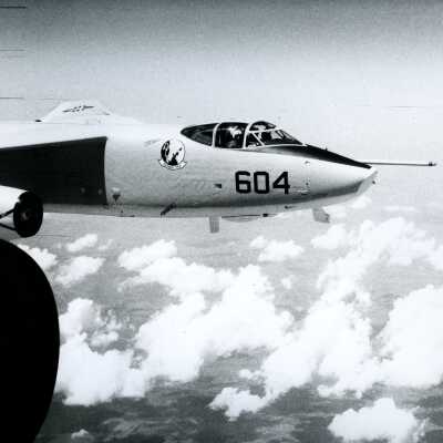 A3 Skywarriors Fly Formation Above Mediterranean