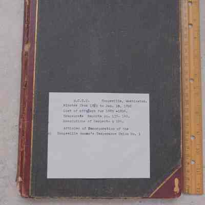 minutes from Island County W.C.T.U. of Coupeville, Wash., 1889 to January 10, 1896.