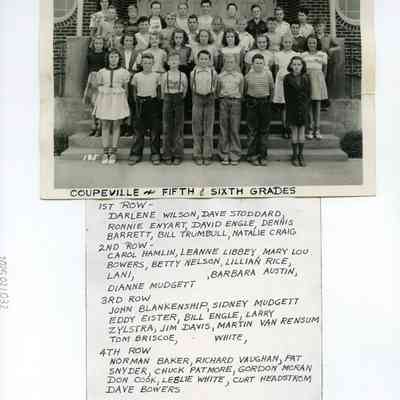 Coupeville 5th and 6th Grade - ca. 1948