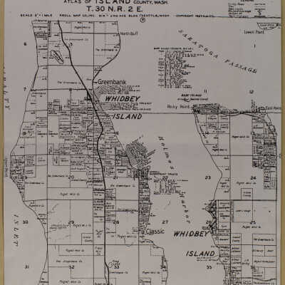 Map of T. 30 N. R. 2 E. of Island County Whidby Island and Greenbank, Wash
