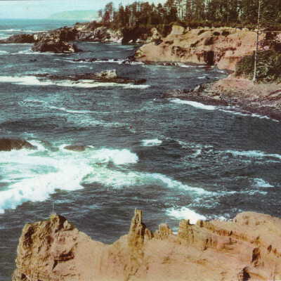 Union Oil Co. Postcard of Boiler Bay, Oregon