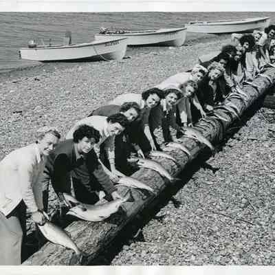 WACS, WAVES, and SPARS fishing on Whidbey Island