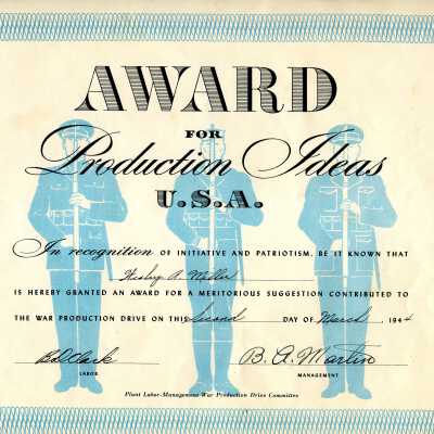 Award for Production Ideas U.S.A.