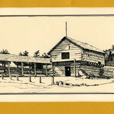 Block house print