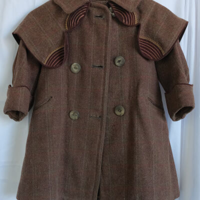 1904, Child's Brown Wool Overcoat
