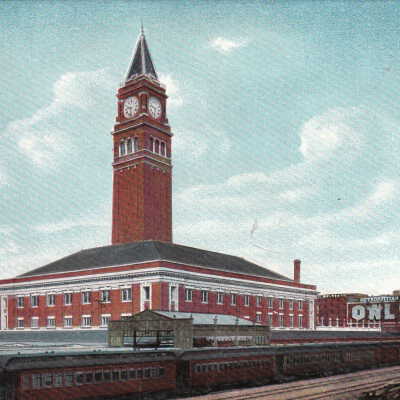 King Street Station, Seattle Washington: Origsize: 3.5x5.5; Origformat: Print-Photographic