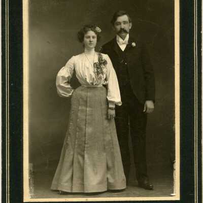 Photograph, Dan Zent and wife. Acc. # 2019.024.120