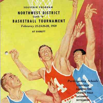 Northwest District "B" Basketball Tournament Program, 1959