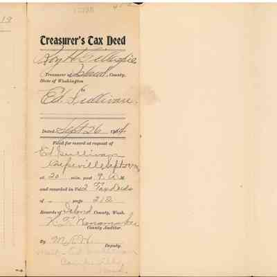 Treasurer's Tax Deed - Roy Gillespie to Ed. Sullivan