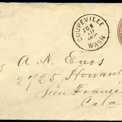Envelope Addressed to Mrs. A.N. Enos