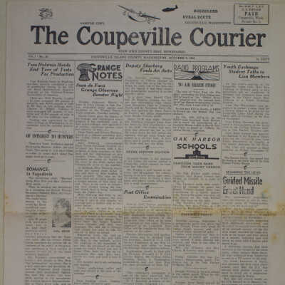 Coupeville Courier, October 9, 1952