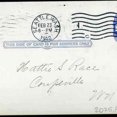 City Treasurer's Notice - Hattie Swift Race, 1912