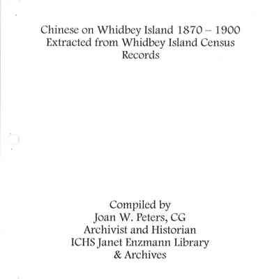 Chinese on Whidbey Island 1870 - 1900