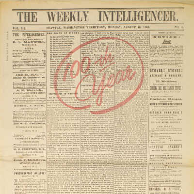 The Weekly Intelligencer Commemorative Edition, August 16, 1869