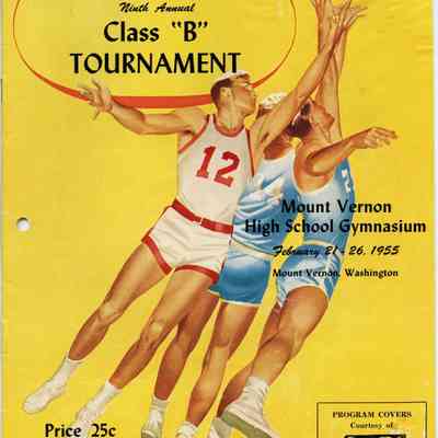 Northwest District Class "B" Tournament Program, 1955