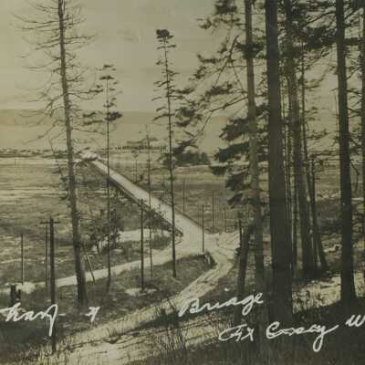 Boardwalk and Wharf at Fort Casey - Postcard, Photographic