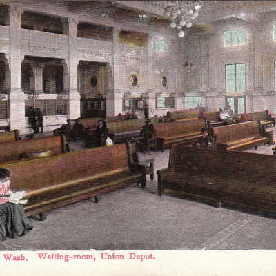 Waiting Room, Union Depot, Seattle: Origsize: 3.5x5.5; Origformat: Print-Photographic