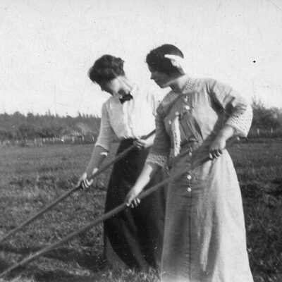 Miss Hoxie and Gene Coates