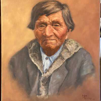 Charlie Snakelum Painting