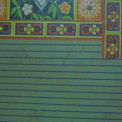 Frank Renken written on interior