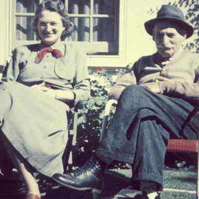 Vera and Carl G. Izett - 1949: Dad, age 88 - Died 1/12/50