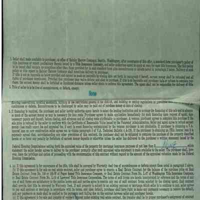 Real Estate Purchaser's Copy - Frank and Dorothy Dickey