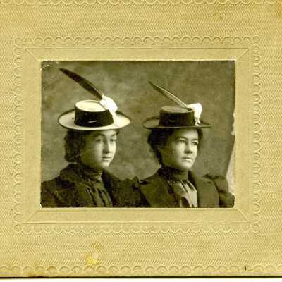 Grandma Burrier and Rose Harris