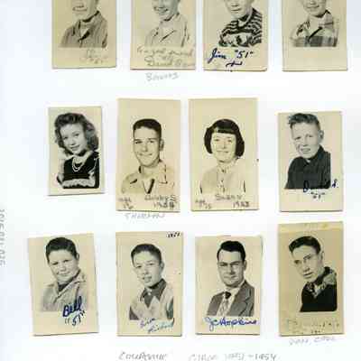 Coupeville 8th Grade Class Scrapbook Page - 1951
