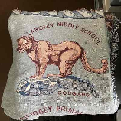 Langley Middle School Throw Blanket