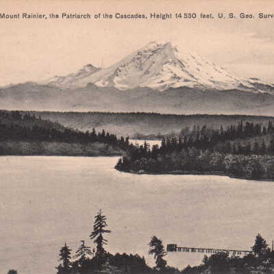 Mount Rainier, the Patriarch of the Cascades, Height 14,530 feet, U.S. Geo Survey