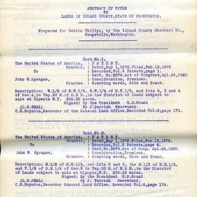 First page