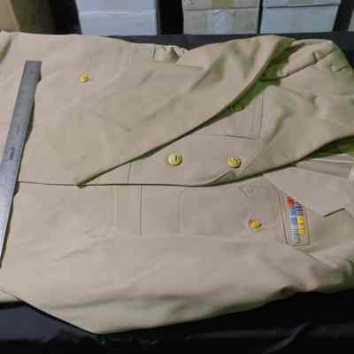 D. Tan Dress Jacket
