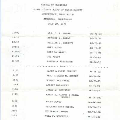 Schedule