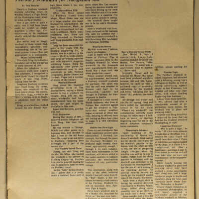 Newspaper - 1971 - Fairbury Windmill
