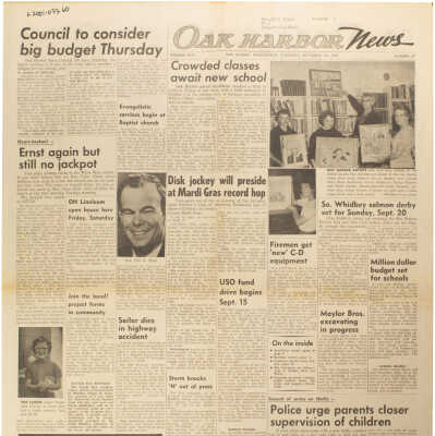 Oak Harbor News Sept. 10, 1959.