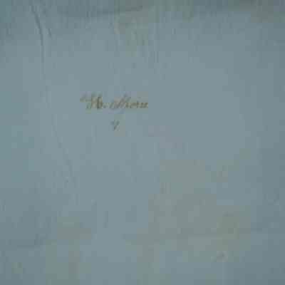 452 - pillowcase w/ "H. Morse 7" written on it