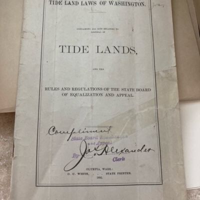 The Land Laws of Washington. Tide Lands