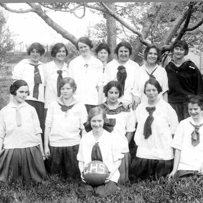1917 Coupeville High School Girls Basketball team