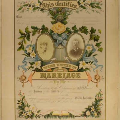 Certificate, Marriage