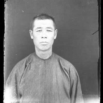 Asian Man - Negative, Glass-plate