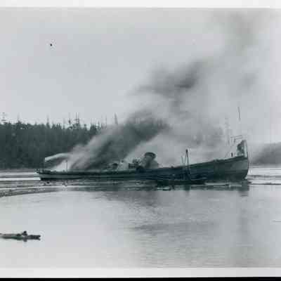 Burning of the Steamboat Whidby